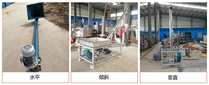 螺旋給料機(jī)可水平、傾斜、垂直布置