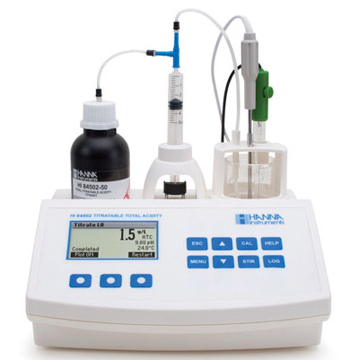 HI84502微電腦總酸度滴定儀-pH/mV測定儀【葡萄酒行業(yè)】
