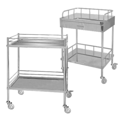 上海躍進(jìn)不銹鋼醫(yī)用治療車(chē)手術(shù)推車(chē)換藥車(chē)