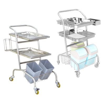 上海躍進(jìn)不銹鋼治療車(chē)醫(yī)用推車(chē)