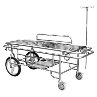 上海躍進(jìn)不銹鋼醫(yī)用擔(dān)架車(chē)床病人輸送急救車(chē)