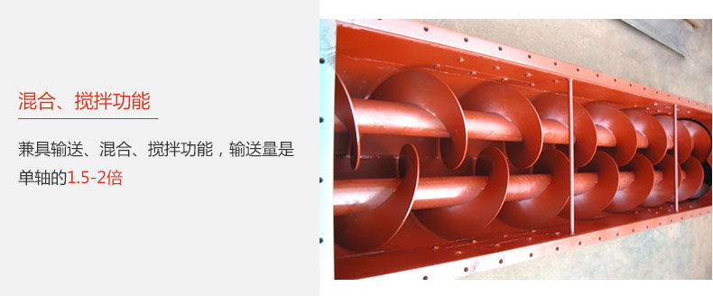 具有混合、攪拌功能，輸送量大